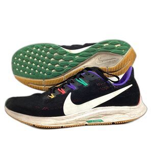 Nike Air Zoom Pegasus 36 -Women's Sz 9.5-Black/Rainbow Running Shoes- CK0820-001